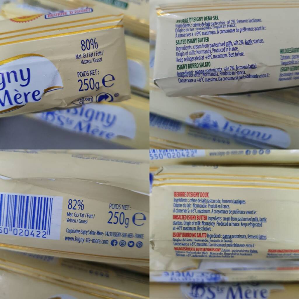 Isigny Ste Mère Salted Butter Roll 250g Cake Box Mart And Bakery 
