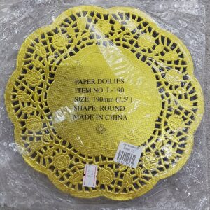 Paper Doilies 7.5" - Gold
