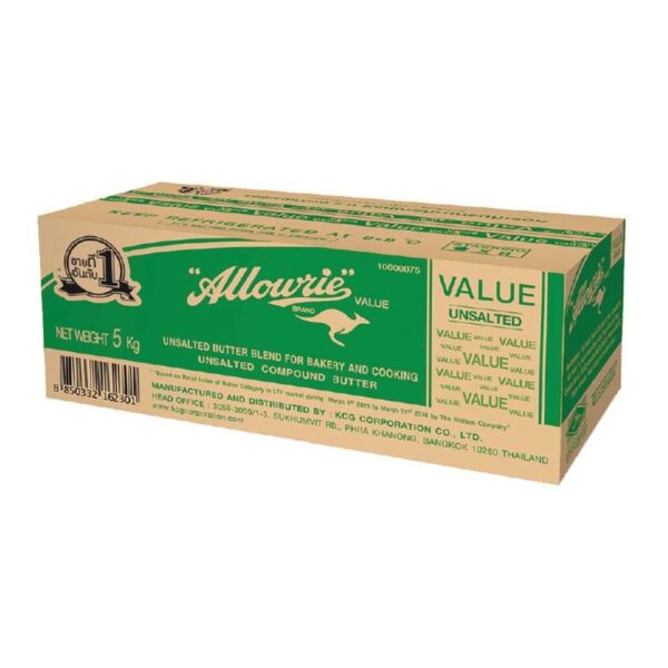 Allowrie Value Unsalted Butter 5 Kg.