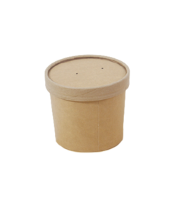 BeeBox ถ้วยกระดาษทรงสูง คราฟ 12oz (25set)