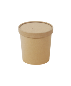 BeeBox ถ้วยกระดาษทรงสูง คราฟ 32oz (25set)