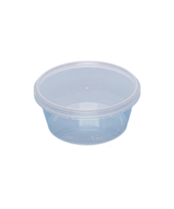 กล่องอาหารกลม ใส ฝาล็อค 360ml (25set)