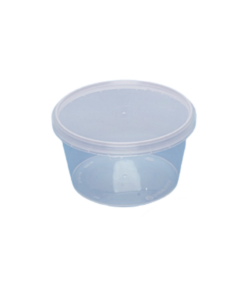 กล่องอาหารกลม ใส ฝาล็อค 480ml (25set)