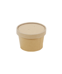 BeeBox ถ้วยกระดาษทรงสูง คราฟ 8oz (25set)