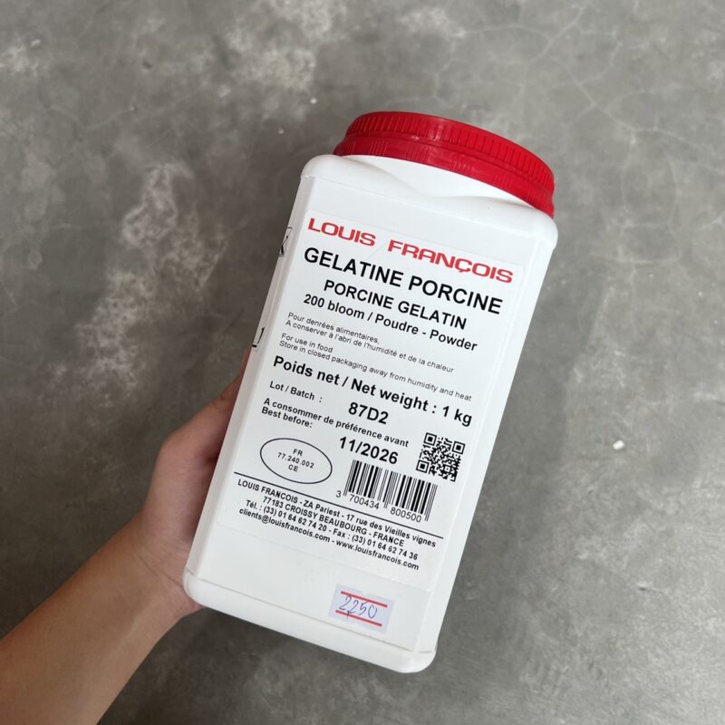 LOUIS FRANCOIS Gelatine Porcine (1KG) Cake Box Mart and Bakery