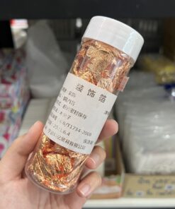 แผ่นทอง สีโรสโกลด์ (2g)