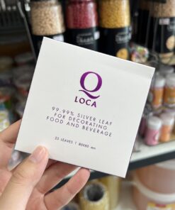 Q LOCA 99.99% Silver Leaf 80x80mm (25Leaves)