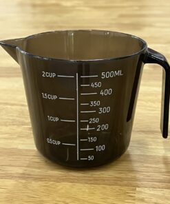 ถ้วยตวงพลาสติก สีดำ (500ml)