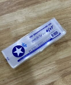ถุงพับจีบใส 4.5"x7" ตราดาว (250g)
