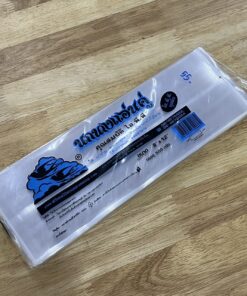 ถุงพับจีบใส 8"x12" ตรานกนางแอ่นคู่ (500g)