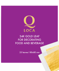 Q LOCA 24K Gold Leaf 80x80mm (25Leaves)