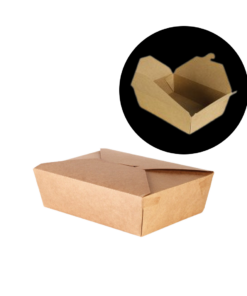 BeeBox กล่องสี่ฝา คราฟ 1400ml (50set)