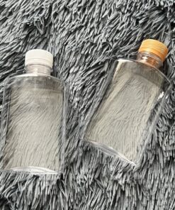 ขวด PET พลาสติกใส แบนเกาหลี (200ml)
