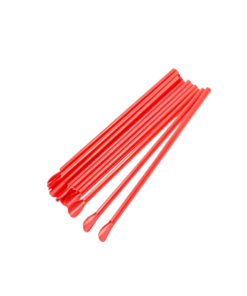 หลอดช้อนหุ้มพลาสติก สีแดง 8mm (300pcs)