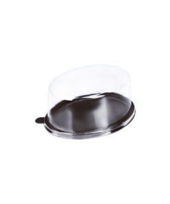 กล่องเค้กวงรี ฐานน้ำตาล E-110 (50pcs)