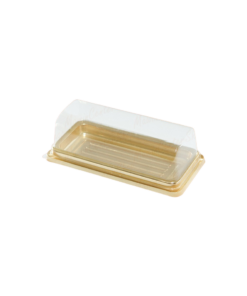 กล่องเค้กโรล 11 ซม. ฐานทอง E-122 (100pcs)