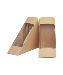 สนคู่ กล่องแซนวิซใหญ่ วอลนัท (100pcs)