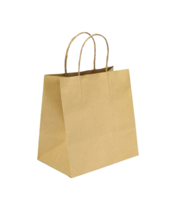 Boxjourney ถุงกระดาษน้ำตาลหูเกลียว 23x15x23cm (25pcs)