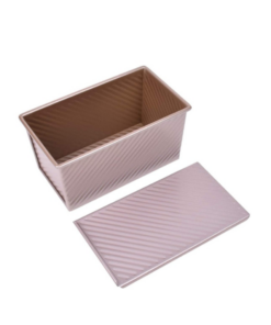 San Neng Bakeware Corrugated Loaf Pan RoseGold 450g (SN2054)