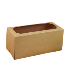 Boxjourney กล่องแยมโรล พร้อมฐาน คราฟท์ 22 ซม. (20pcs)