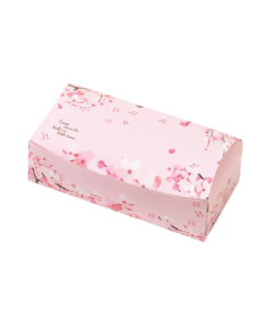 Boxjourney กล่องพายสับประรด ลายซากุระการ์เด้น 9x18.5x5.5cm (20pcs)