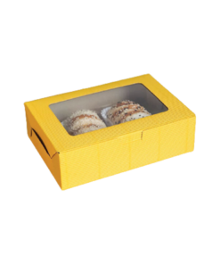 Good Box Pack กล่องขนมผืนผ้า เหลืองฮันนี่ (10pcs)
