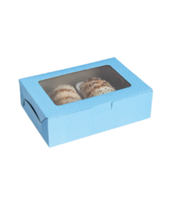 Good Box Pack กล่องขนมผืนผ้า บลูสกาย (10pcs)