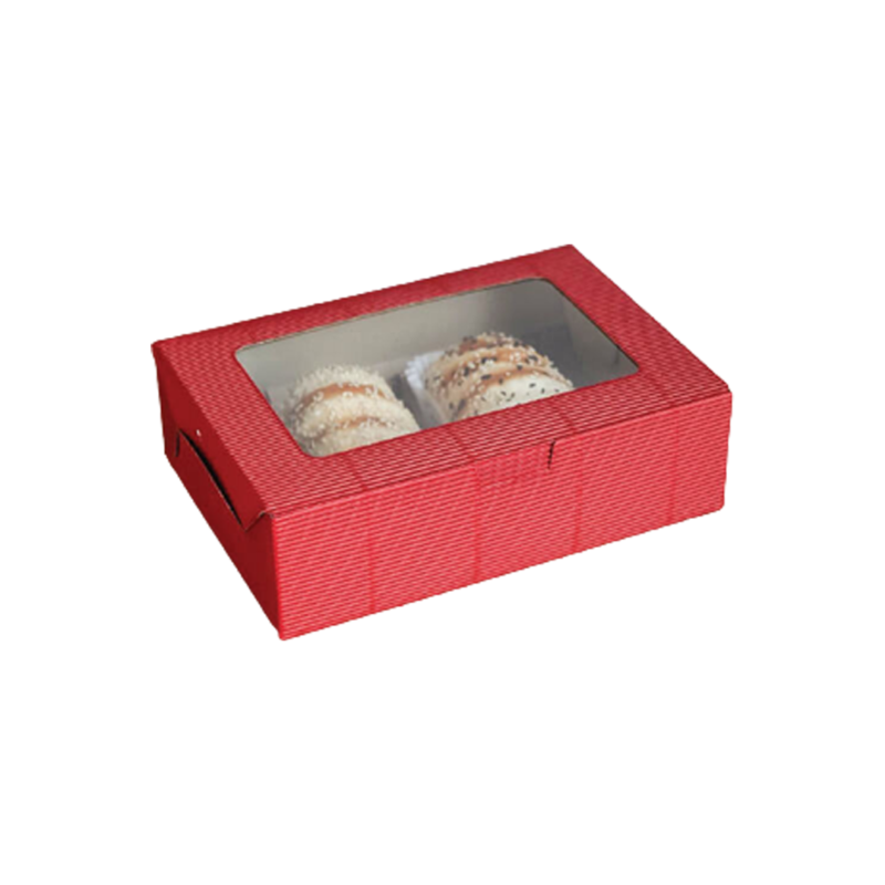 Good Box Pack กล่องขนมผืนผ้า เรดเชอร์รี่ (10pcs) - Cake Box Mart and Bakery