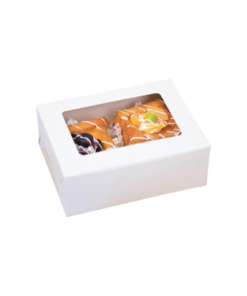 Boxjourney กล่องขาว 12x16x6cm มีหน้าต่าง (20pcs)