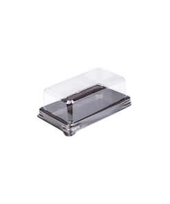 กล่องพลาสติก ฐานน้ำตาล E-86 (100pcs)