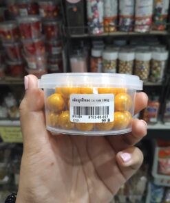 เม็ดมุกสีทอง 14mm 100g