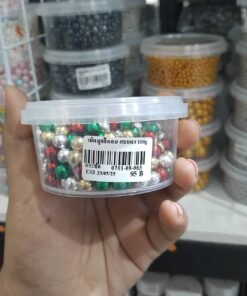 เม็ดมุกสีผสม แบบเงา 100g