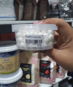เม็ดมุกสีขาว 10mm 100g