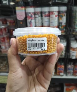 เม็ดมุกสีทอง 4mm 100g