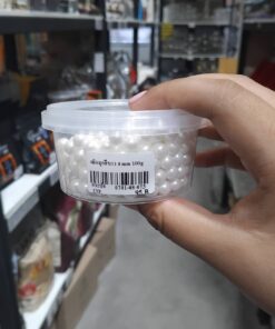 เม็ดมุกสีขาว 8mm 100g