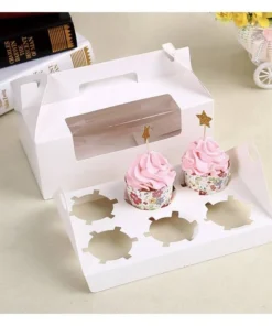 กล่องBB 6 ชิ้นพร้อมฐานแบบหูหิ้ว/20 pcs