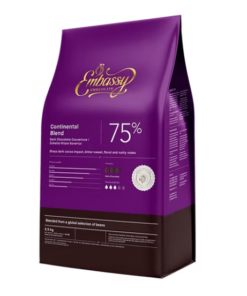 Embassy Continental Blend Dark Chocolate Couverture 75% 1kg
