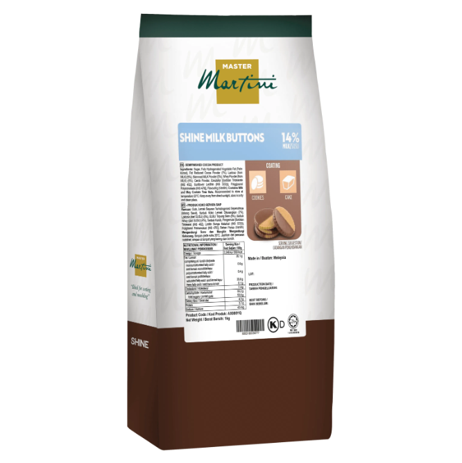 MASTER Martini Shine Milk Buttons 14% 1kg