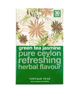 Vintage Teas Green Tea Mint Ceylon Herbal Flavour (30 Bags)